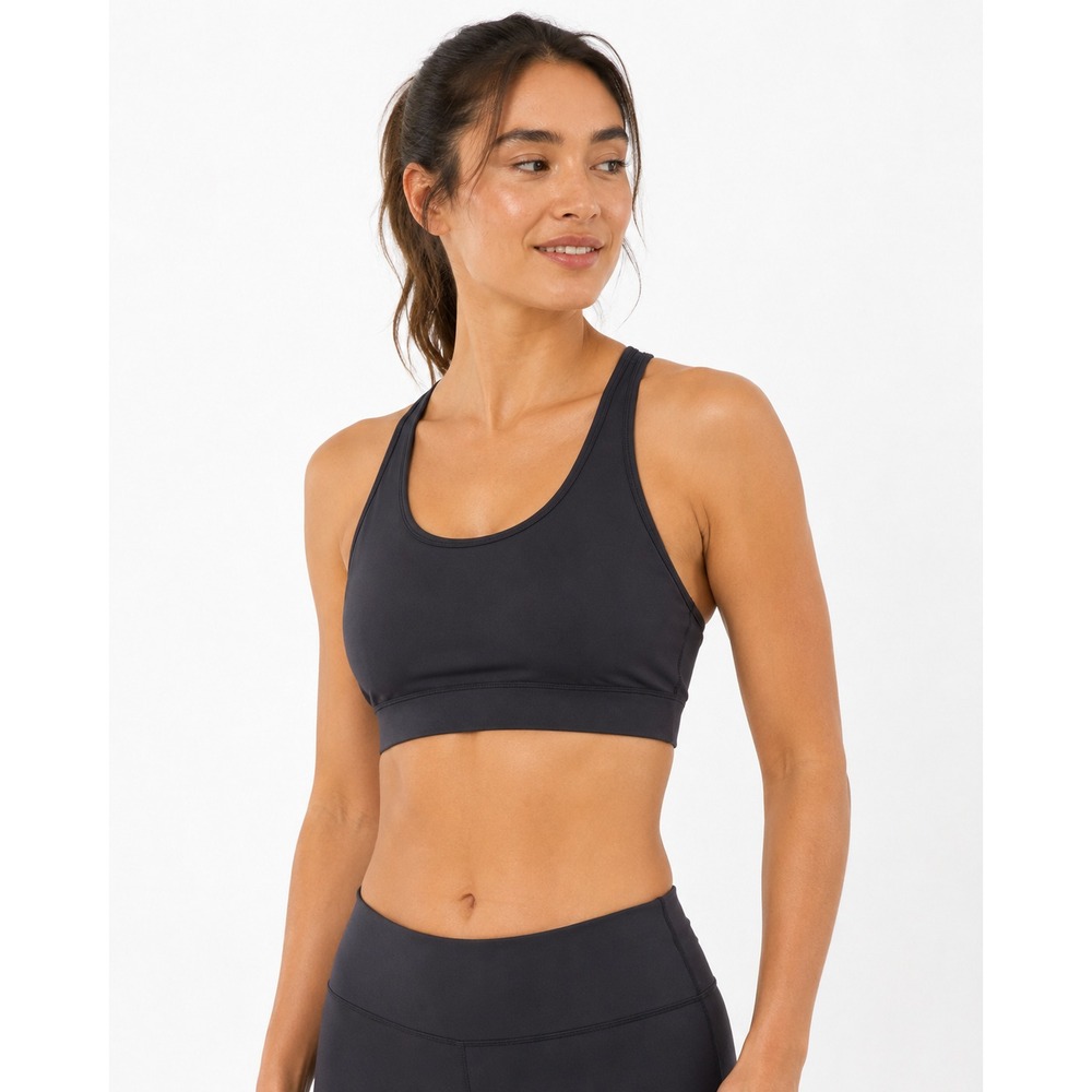 UNIQLO Women AIRism Active Sports Wireless Bra Black Large Workout